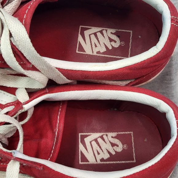 VANS Old Skool Off The Wall, Red and White Men's Size 9 - Picture 7 of 8